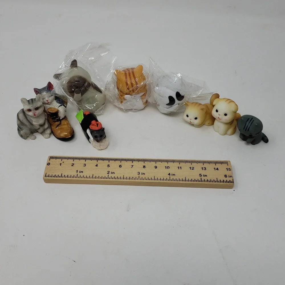 Assorted Small Cat Figurines